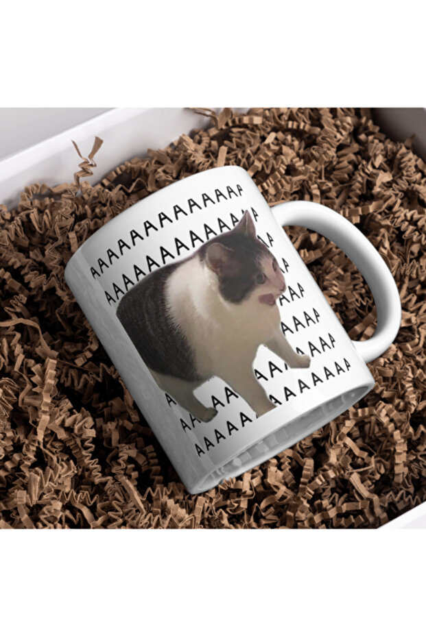 كوب قهوة مضحك مكتوب عليه AAAAA - كوب مكتوب عليه بعبارة مضحكة، كوب ممتع