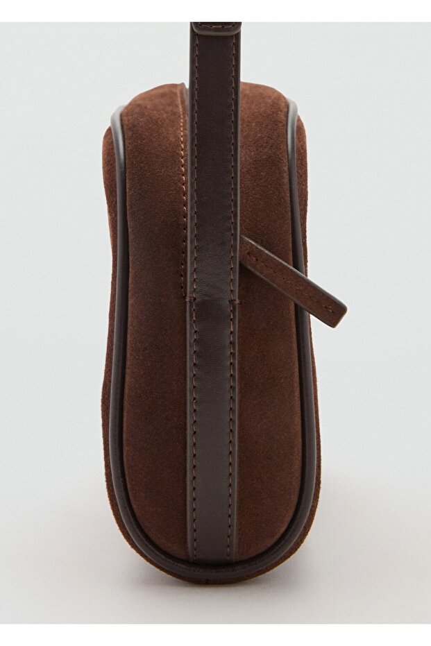 Süet deri çapraz askılı çanta - 4