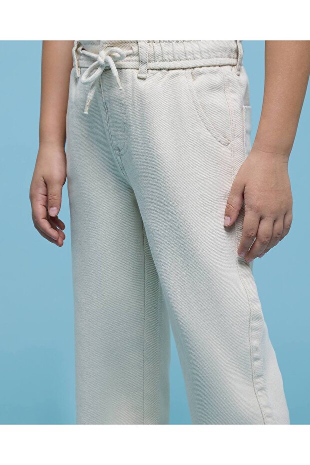 بنطال كاجوال سادة بخصر برباط - 5