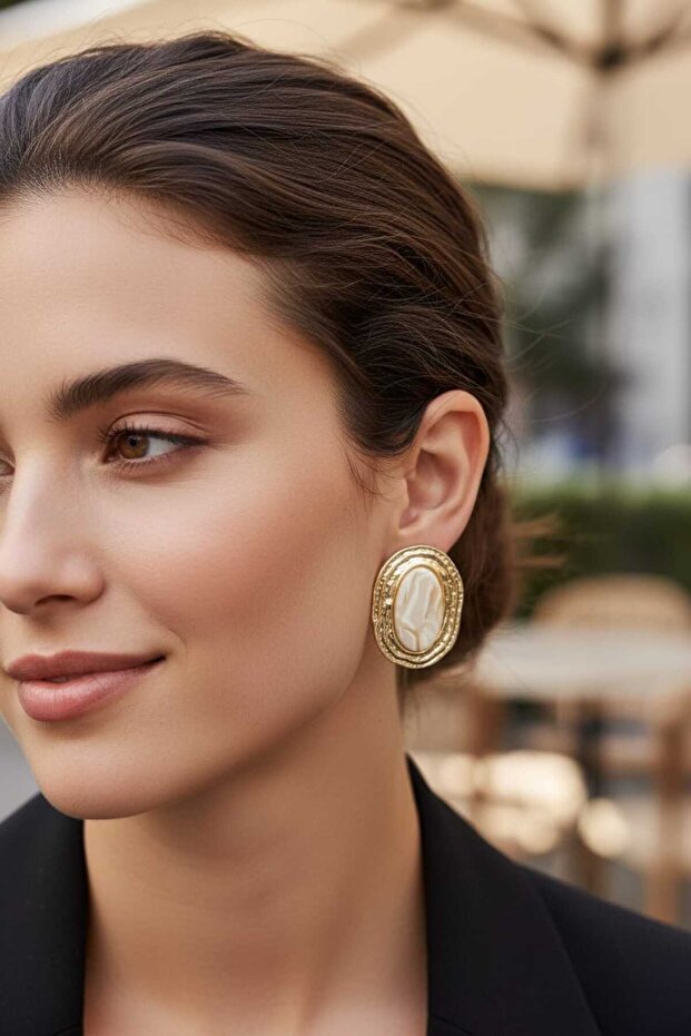 Zara Damla Model Non-Tarnishing Steel Earrings