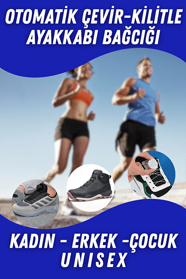 Makaralı Ayakkabı Bağcığı – Akıllı Kilit Sistemli (KALIN) - 3