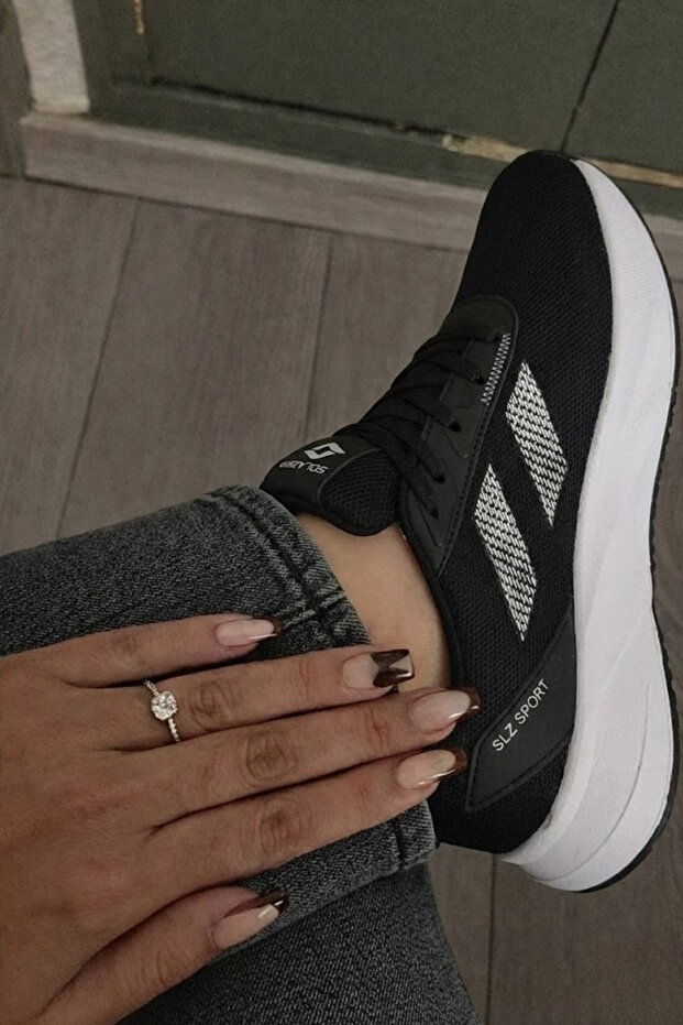 Women's Memory Foam Orthopedic Black Casual Sneaker