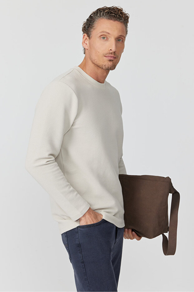 Erkek Basic Sweatshırt - 2