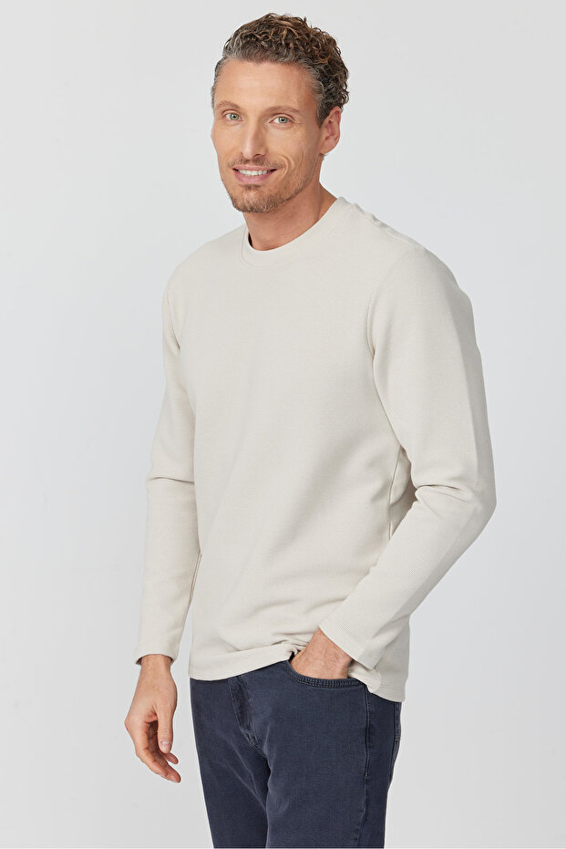 Erkek Basic Sweatshırt - 4