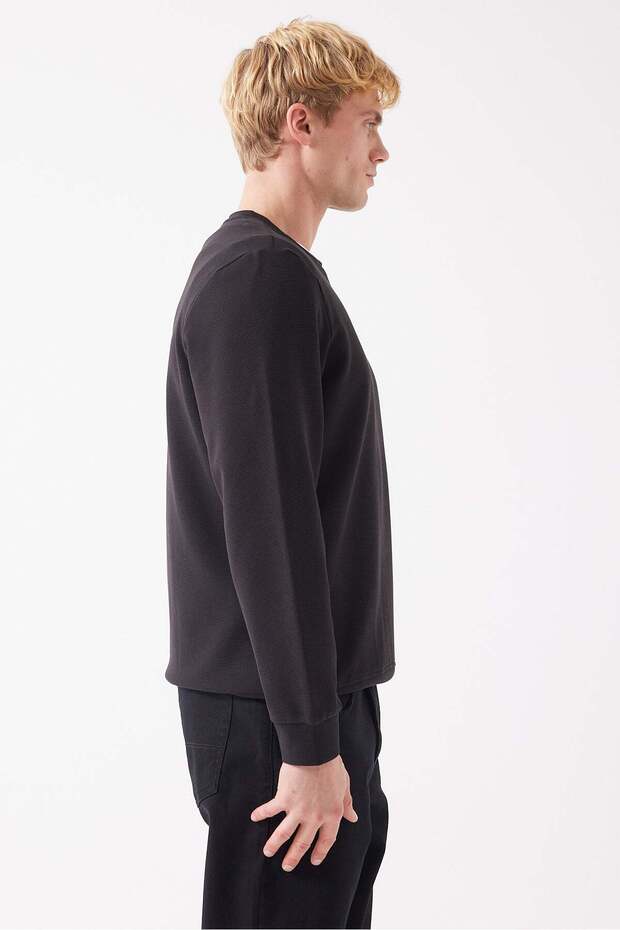 سترة رجالية أساسية من القطن المضلع - 3