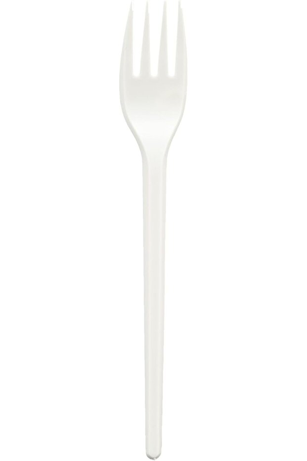 Plastic Fork, Pack of 50pcs, White Cutlery