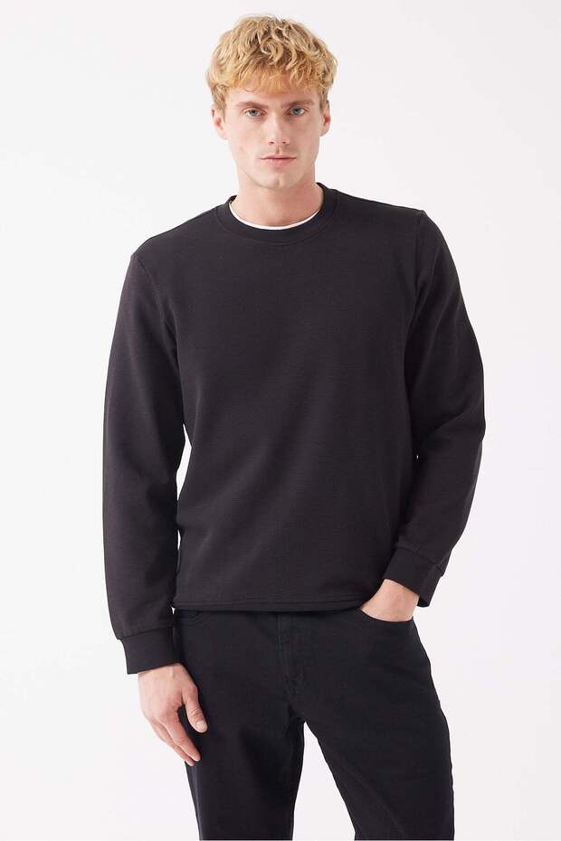 سترة رجالية أساسية من القطن المضلع - 5