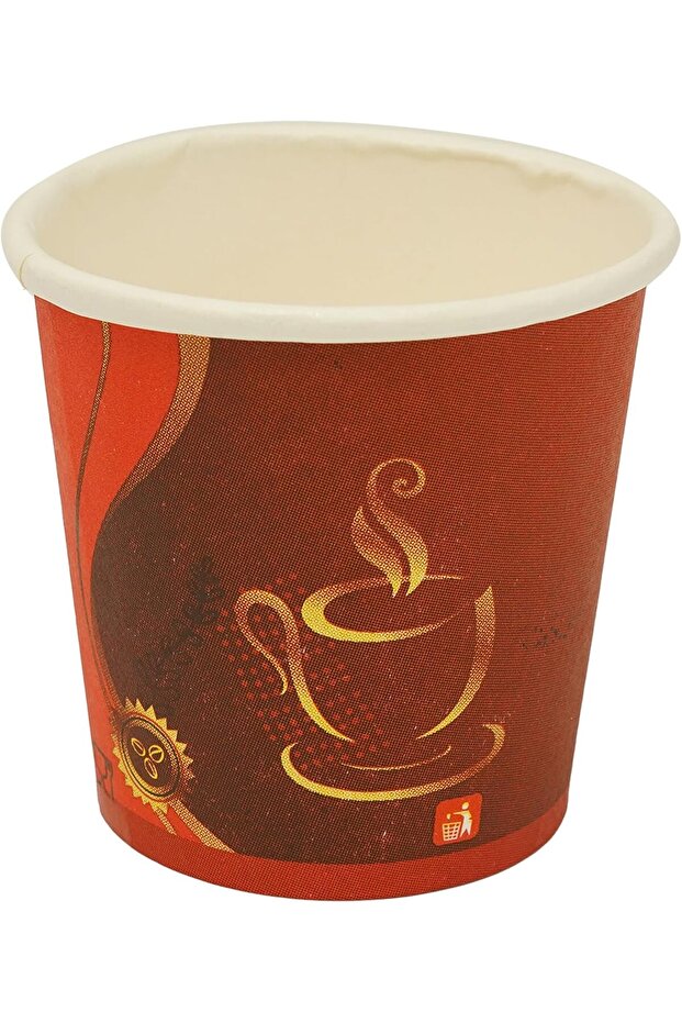 PAPER CUP 4 OZ - DISPOSABLE PAPER CUP Pack of 50 PCS, RED