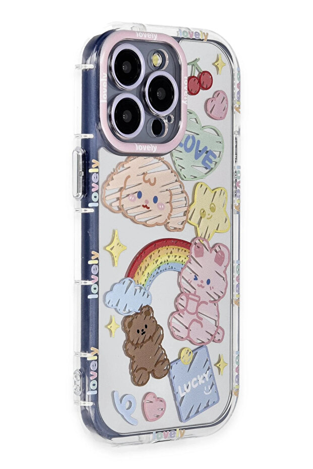 Newface iPhone 15 Pro Max Case Reflexion Patterned Cover - Pattern 4 - 1