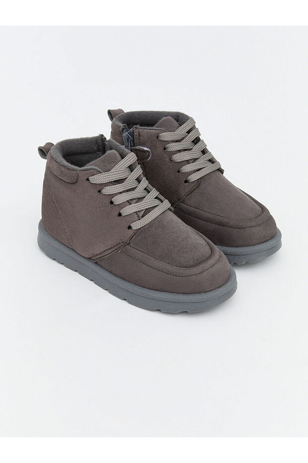 Anthracite suede look boy's boot