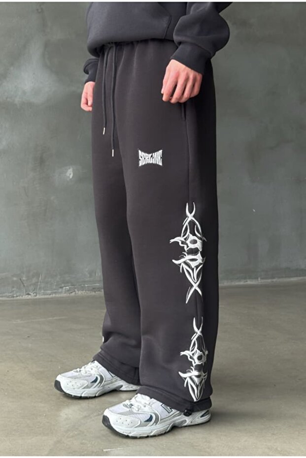 Winter-Serline Premium Fully Embroidered Adjustable Leg Baggy Tracksuit