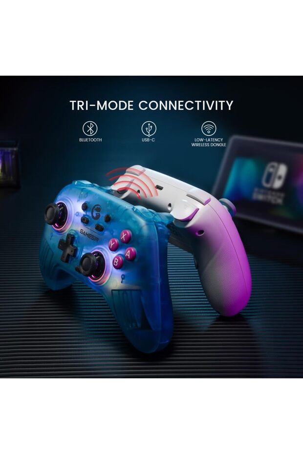 وحدة تحكم لاسلكية GameSir Nova Lite – لوحة ألعاب بتردد 2.4 جيجا هرتز وبلوتوث لأجهزة الكمبيوتر التي تعمل بنظام ويندوز، وأجهزة آيفون، وأجهزة أندرويد، وأنظمة تشغيل ويندوز. - 6