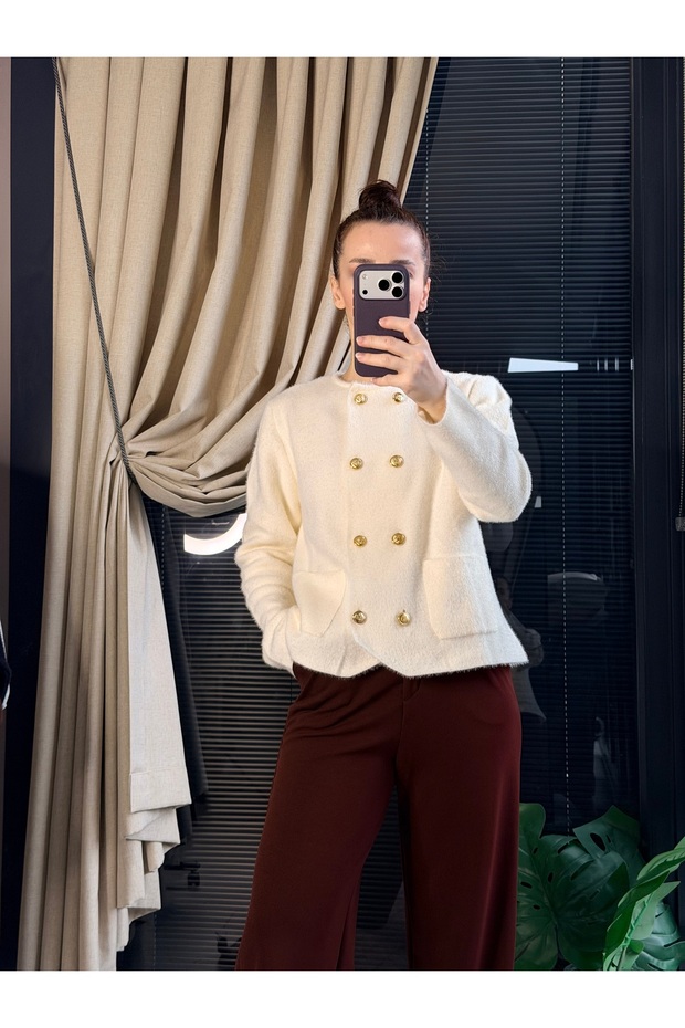 Angora Kısa Hırka - 3