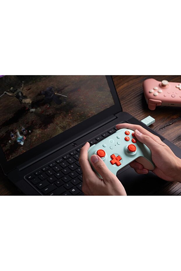 لوحة 8BitDo Ultimate 2C اللاسلكية، لون نعناعي/كمبيوتر شخصي - 6