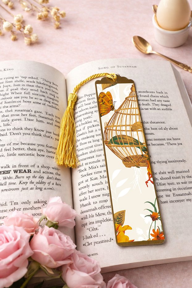 Artistic Painting Themed Metal Bookmark (Quiet Stories)