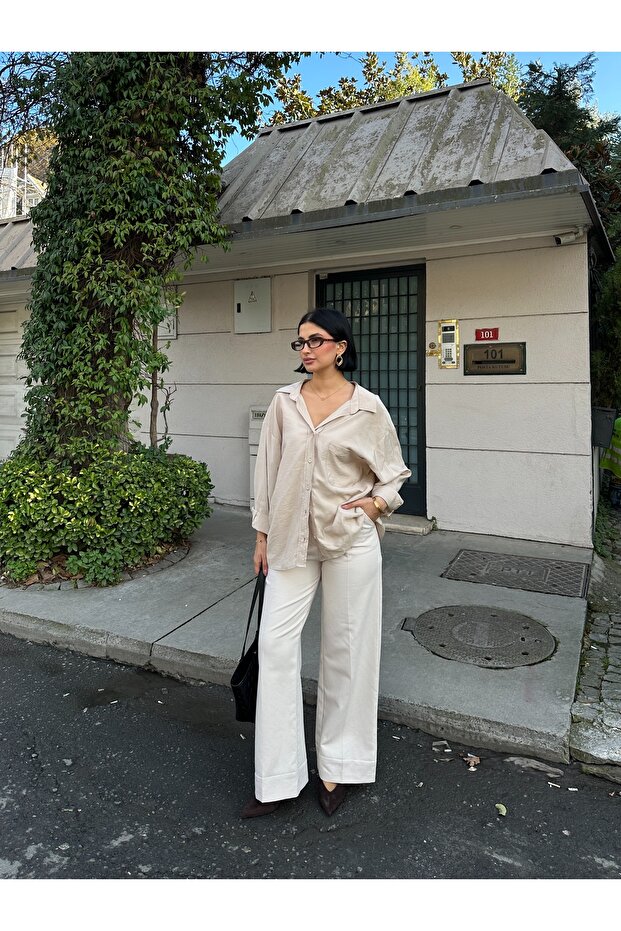 Modal Salaş Oversize Gömlek - 1