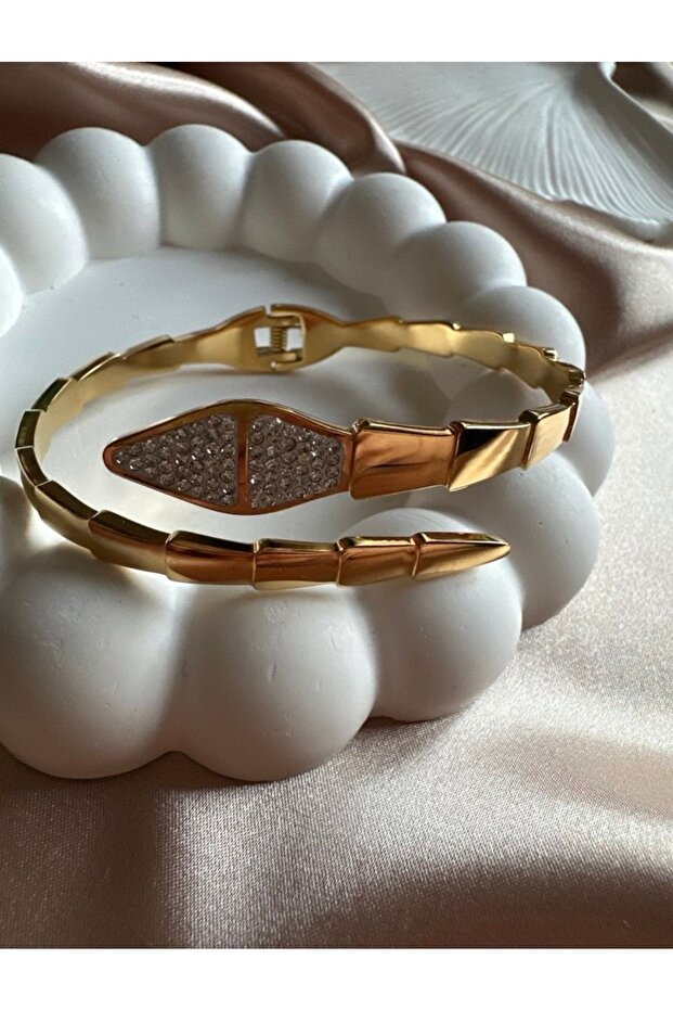 Yılanlı Kelepçeli Bilezik - 1