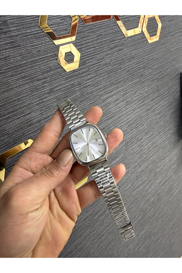 Çelik Kordon Takvimli Kadın Kol Saati - 5