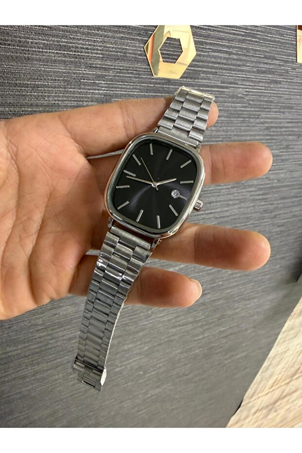 Çelik Kordon Takvimli Erkek Kol Saati - 4