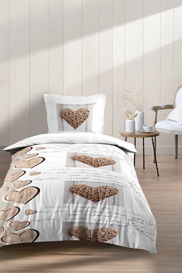 Charming Bedding Set 140×200 cm, pillowcase 63x63cm - beige - 1