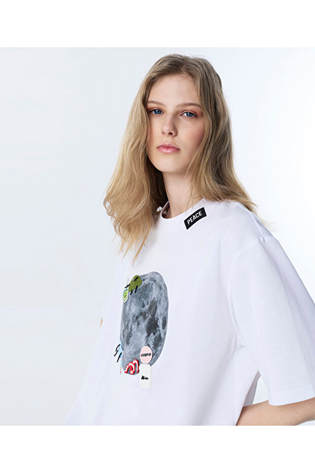 GÖRSEL BASKILI VE PATCH'Lİ TİŞÖRT - 6