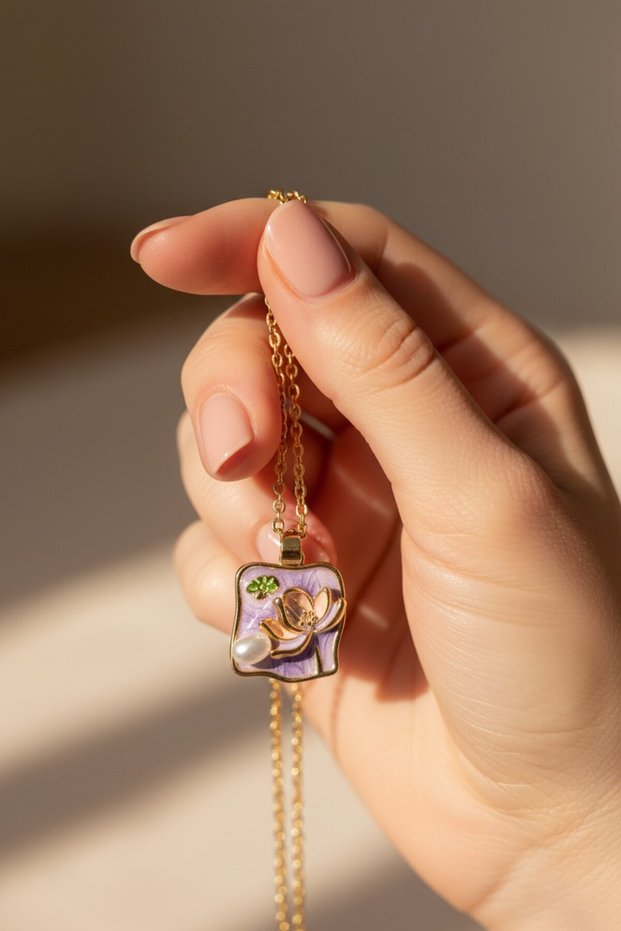 Antique Artistic Floral Necklace Series – Gold Plated, Gift, Special Occasion, Design