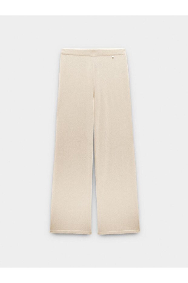 Yün Karışımlı Örme Pantolon - 5