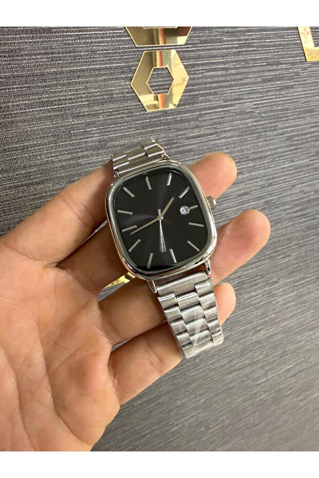 Çelik Kordon Takvimli Erkek Kol Saati - 6