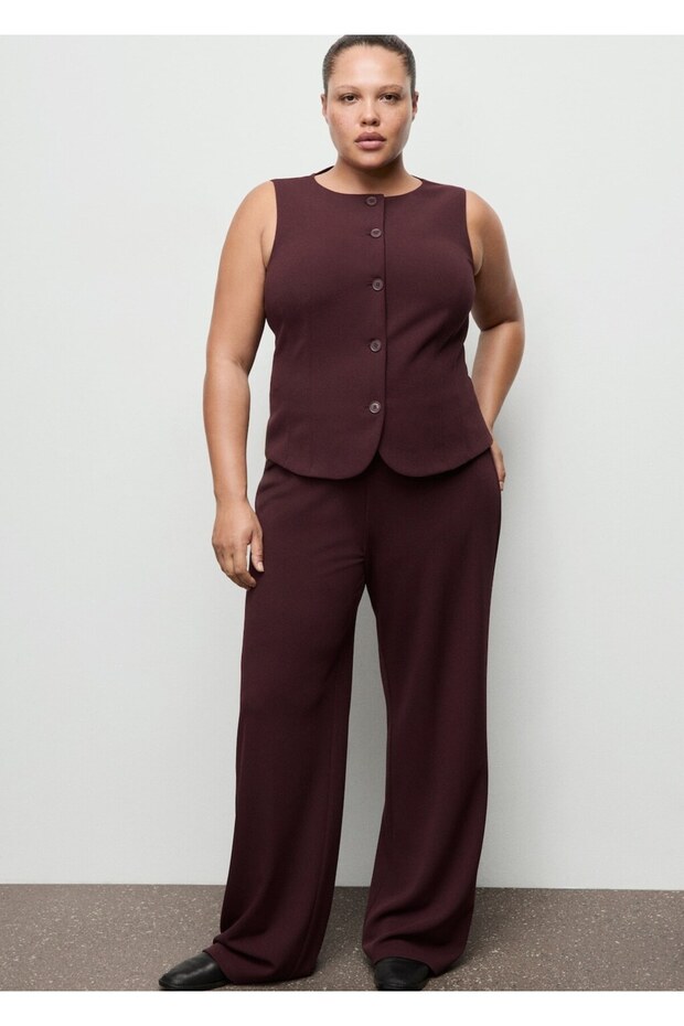 Düğmeli takım yelek - 6