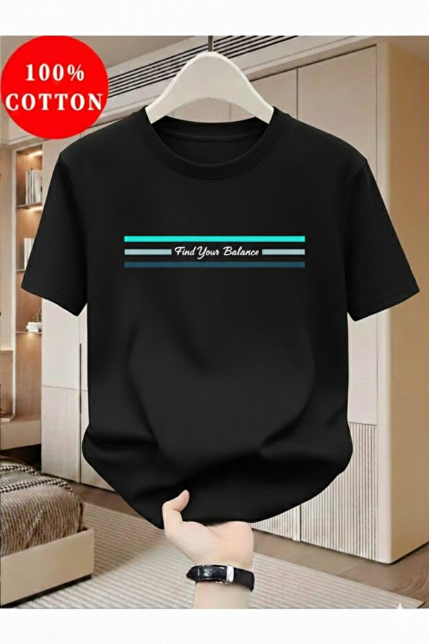 Unisex Find Your Balance Printed Regular T-Shirt