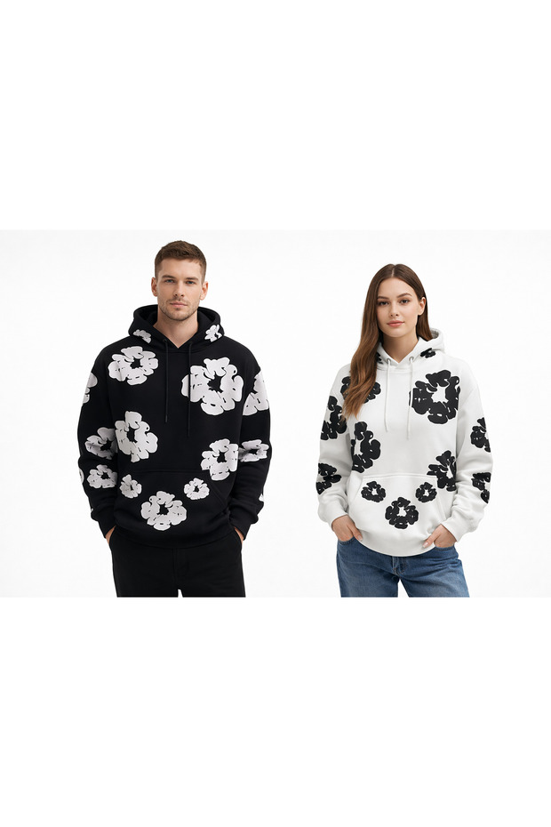 UNİSEX KAPÜŞONLU SWEATSHİRT - 1