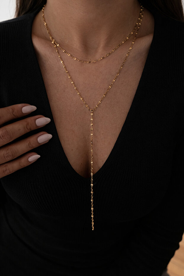 ÇELİK ZİNCİR Y KOLYE - 2