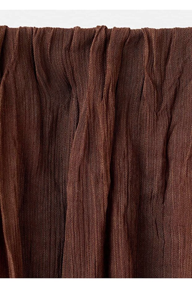 Volanlı şifon etek - 5