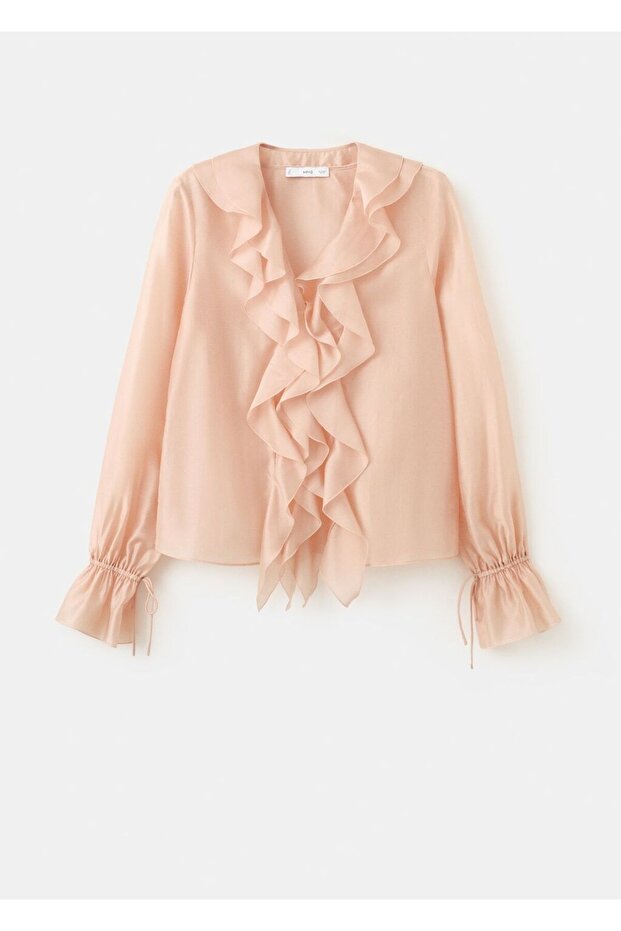 Volanlı liyosel bluz - 3