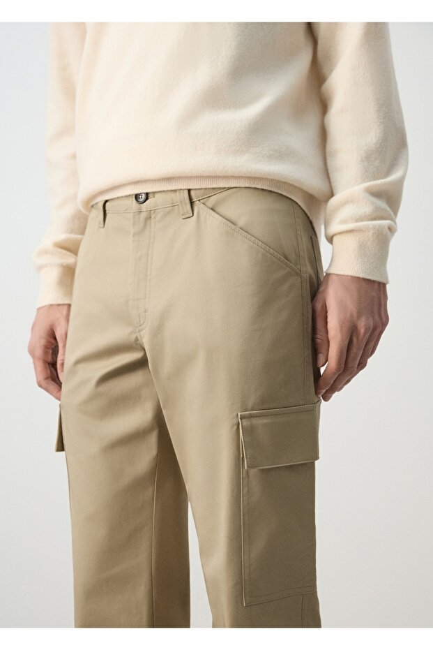 %100 pamuk kargo pantolon - 6