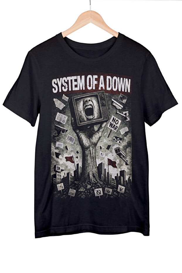 System of a down Tshirt Black Unisex Rock Metal Tshirt