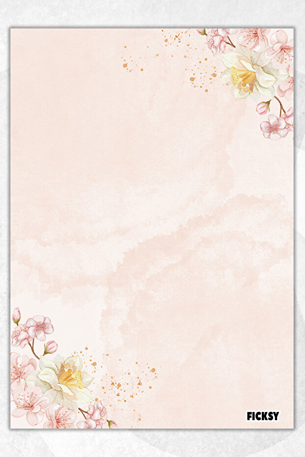 A5 Floral Notepad Unlined Notebook - 50 Sheets - Memopad - Notepad - Notebook - Writing Paper