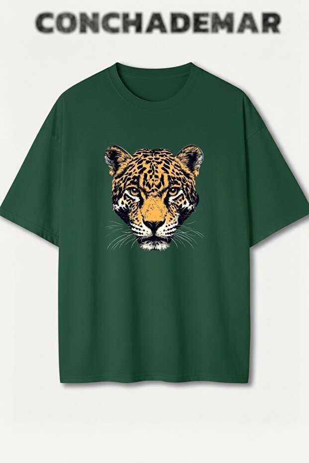 Tiger Printed Premium Oversize Cotton T-Shirt