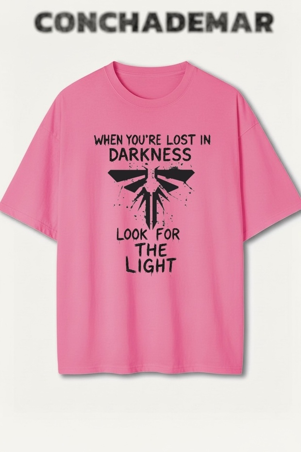 The Last of Us Printed Premium Oversize Cotton T-Shirt
