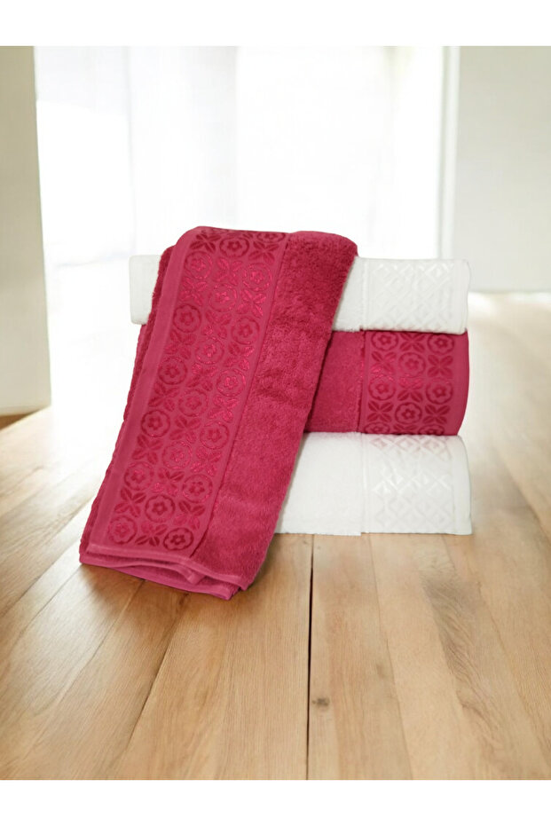 Bath Towel Set 100% Cotton 2 Pieces 50X90 cm and 2 Pieces 90X150 cm