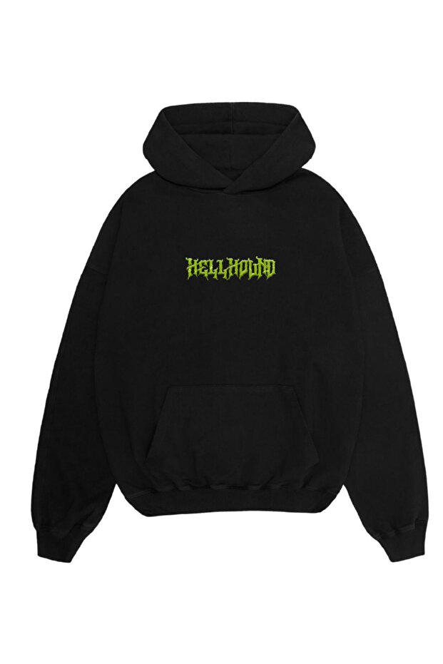HELLHOUND baskılı sweatshirth - 2