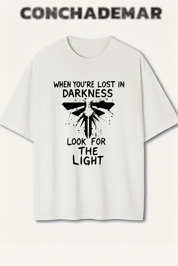 The Last of Us Printed Premium Oversize Cotton T-Shirt