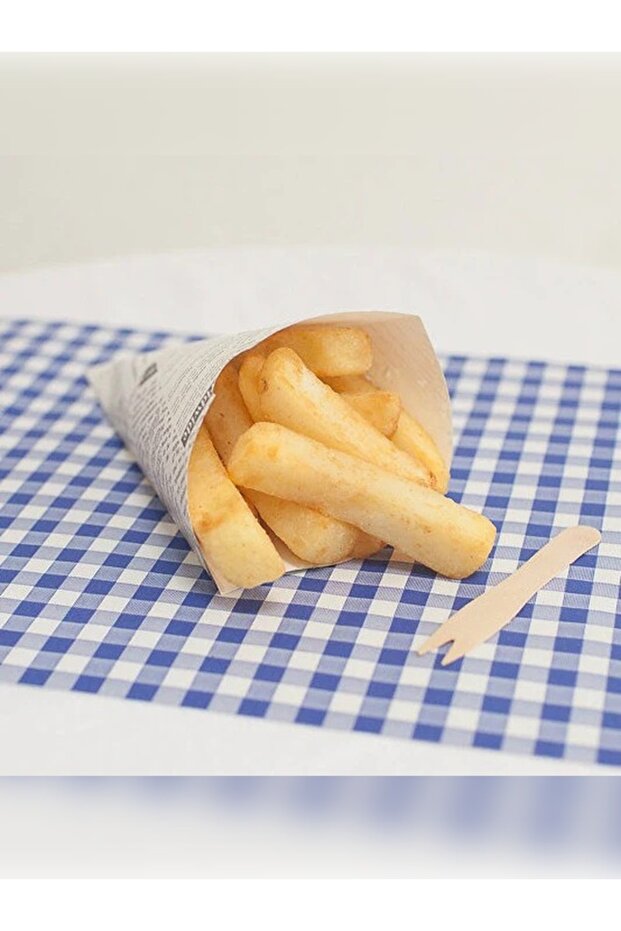 100 Pieces Wooden Cocktail Forks Disposable Birch Wood 8.5cm
