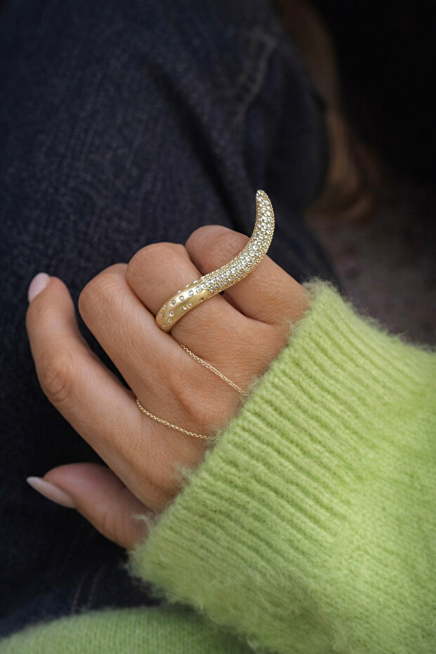 خاتم حجري على شكل موجة - 2