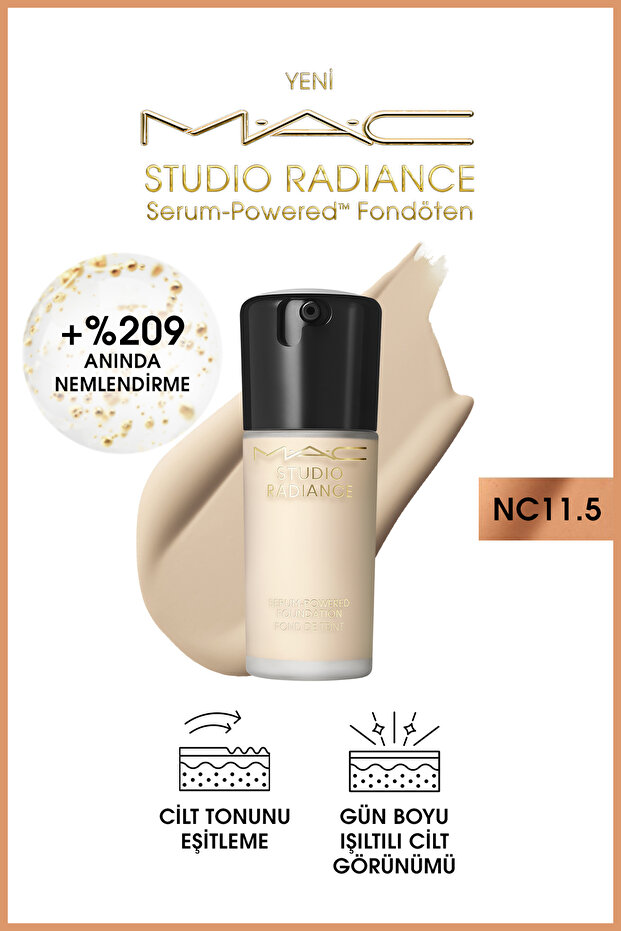 Instant Skin Tone Evening Studio Radiance Powered ™ Nc11.5 Serum Foundation 30ml
