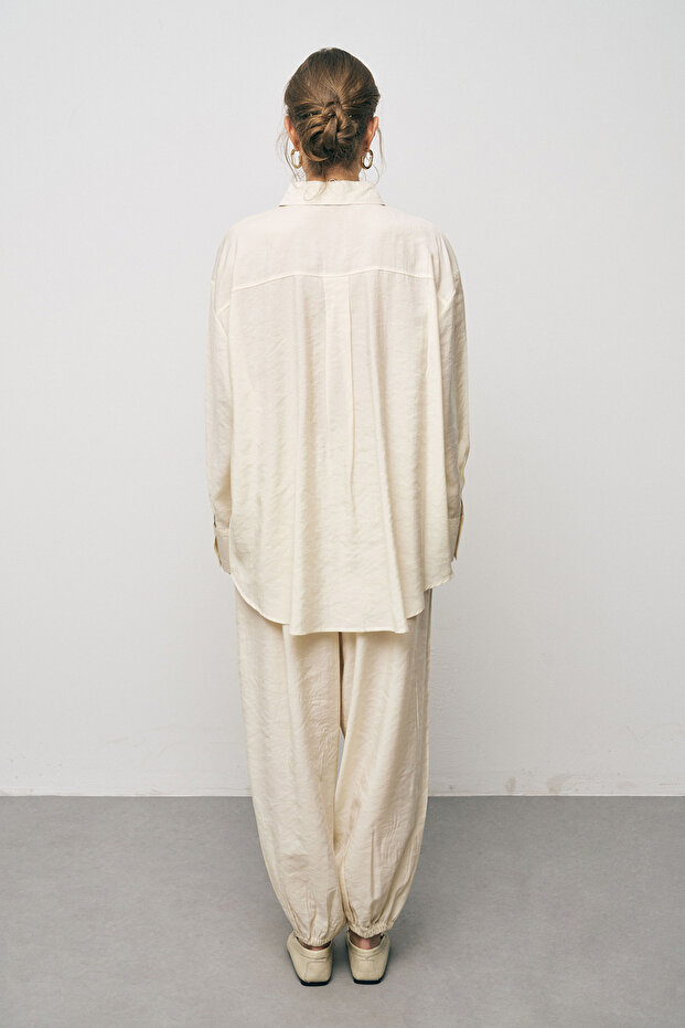 Women's Solid Color Basic Shirt - 5