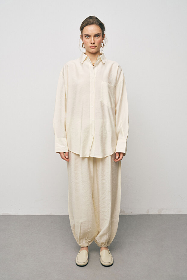 Women's Solid Color Basic Shirt - 3