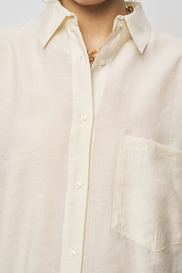 Women's Solid Color Basic Shirt - 2