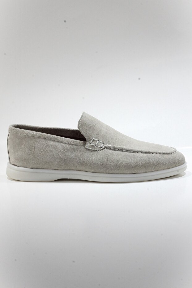 Men's 100% Genuine Leather Orthopedic Sole Model Laceless Shoes