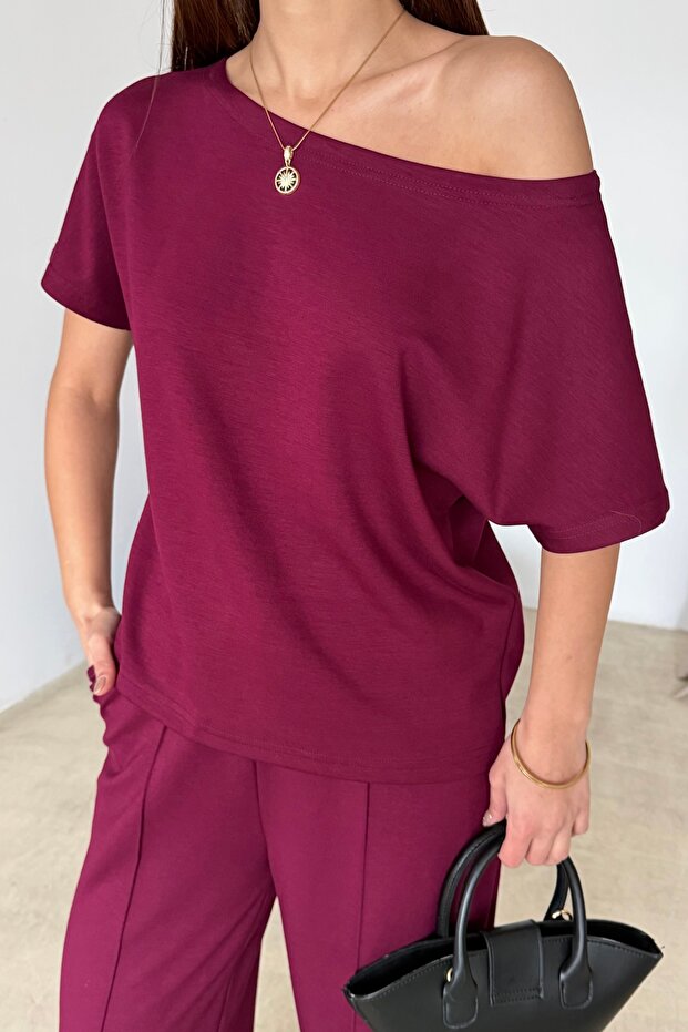 Kayık Yaka Modal Basic Takım - 3